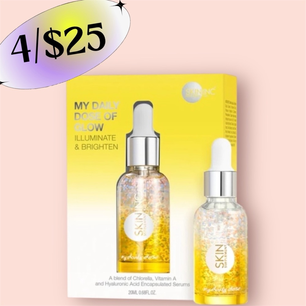 4/$25 Skin Inc Dose of Glow Daily Face Skin Serum